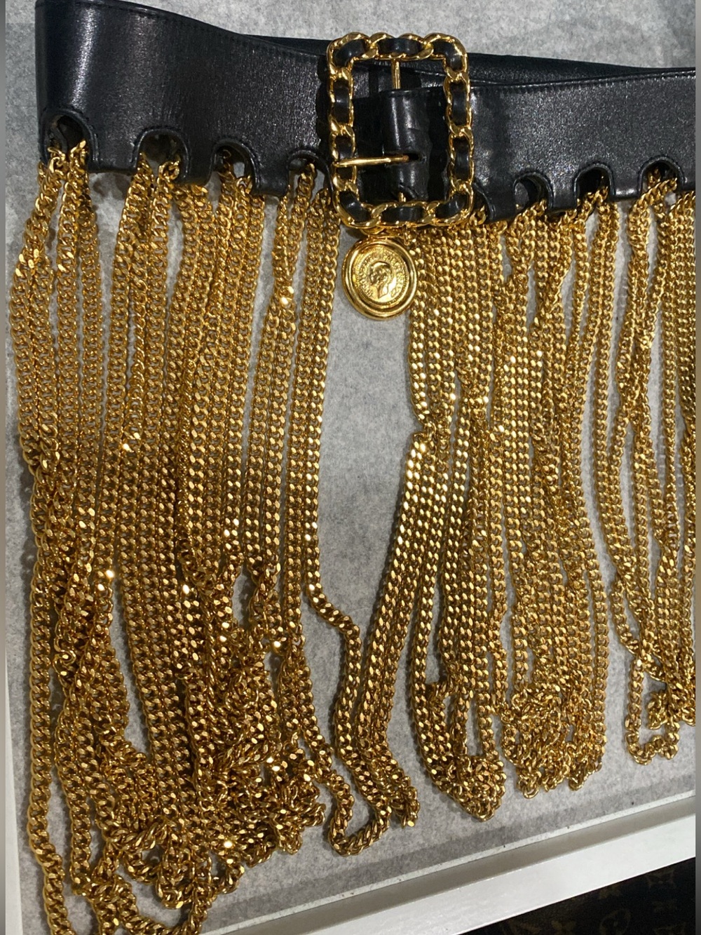 Vintage Chanel runway iconic, multi chain belt